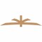Ekena Millwork Davenport Timber Gable Bracket, Western Red Cedar, 108"W x 27"H x 1 1/2"D x 5 1/2"F, 6/12 Pitch GBW108X27X0206DAV00SWR - alternate 1